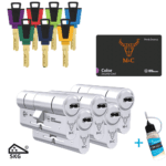 5 gelijksluitende cilinders