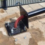 Donker houtstructuur cameramast met kantelanker 4 meter - Afbeelding 4