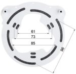 Dahua PFA200W Regenkap voor dome camera's - Afbeelding 5