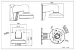 Hikvision DS-1272ZJ-110 aluminium wandbeugel - Afbeelding 2