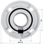 Hikvision DS-1663ZJ BEUGEL PTZ DOME Plafondsteun 57mm - Afbeelding 4